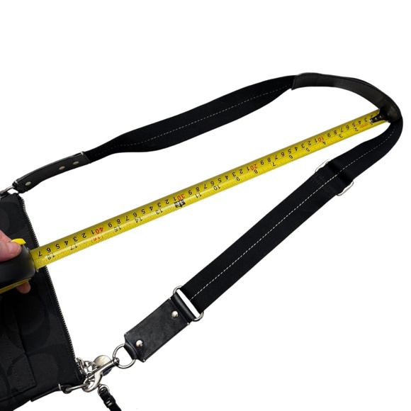 Coach vintage y2k 10127 black striped signature messenger bag - Picture 7 of 10